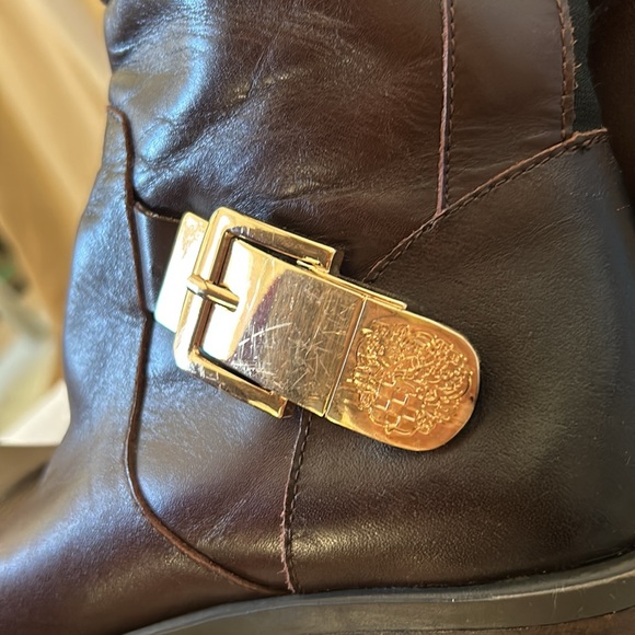 Brown knee high leather Vince Camuto boots - Picture 4 of 11